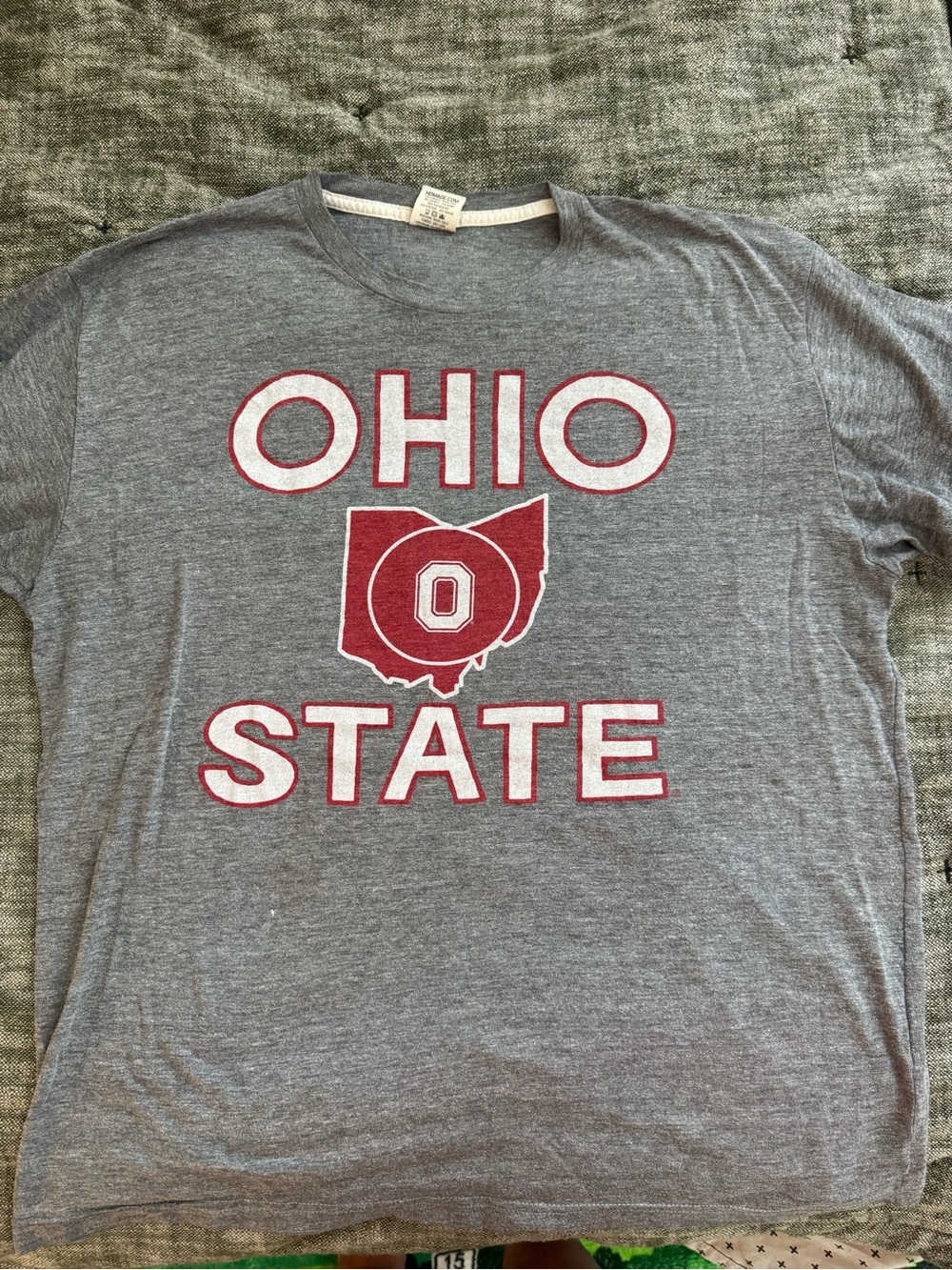 HOMAGE Gray Crewneck Tee with Red Tag